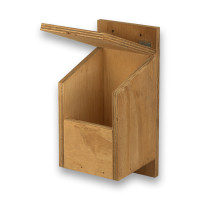 Außen-Nistkasten aus Holz 2 für Drosseln