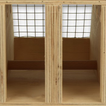Air Export 5-compartment wooden transport carrier box for Ring-necked Parakeets