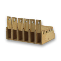 Boîte de transport Air Export en bois à 6 compartiments pour Perruches à Collier