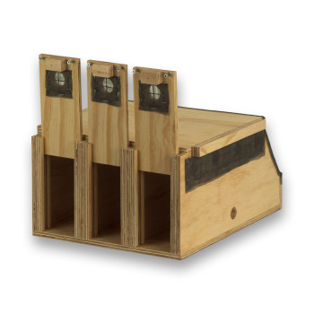 Boîte de transport Air Export Calm en bois à 3 compartiments pour Perruches à Collier