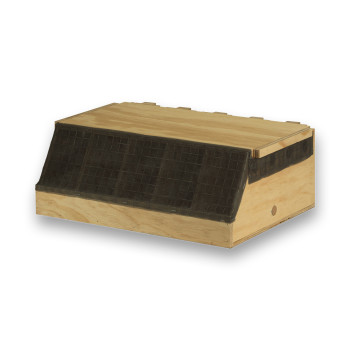 Air Export Calm 5 compartimenten houten transportkooi voor Halsbandparkieten