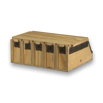 Boîte de transport Air Export Calm en bois à 5 compartiments pour Perruches à Collier