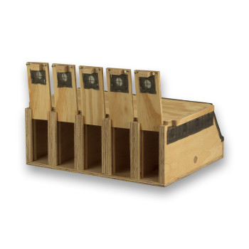 Air Export Calm 5-Abteil-Transportbox aus Holz für Halsbandsittiche