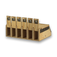 Air Export Calm 6 compartimenten houten transportkooi voor Halsbandparkieten