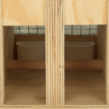 Boîte de transport Air Export Calm en bois à 3 compartiments pour Perruches à Collier