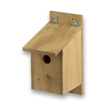 Außen-Nistkasten aus Holz 2 für Wildvögel (Bausatz)