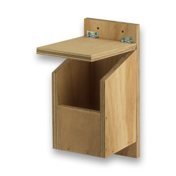 Buiten houten vogelhuisje 2 voor Lijsters (Ongemonteerd)