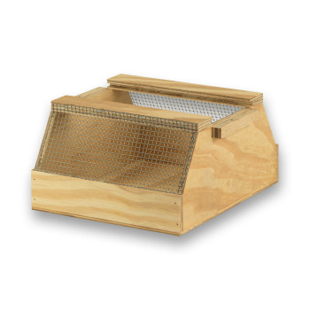 Export 1-compartment wooden transport carrier box for small birds
