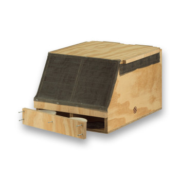 Air Export Calm 2 compartimenten houten transportkooi voor Kaketoes
