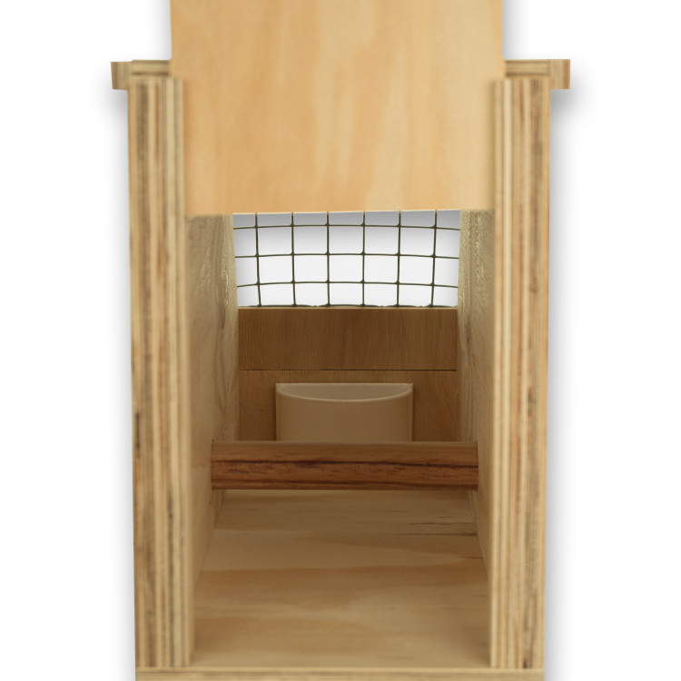 Air Export 1-Abteil-Transportbox aus Holz für Kakadus