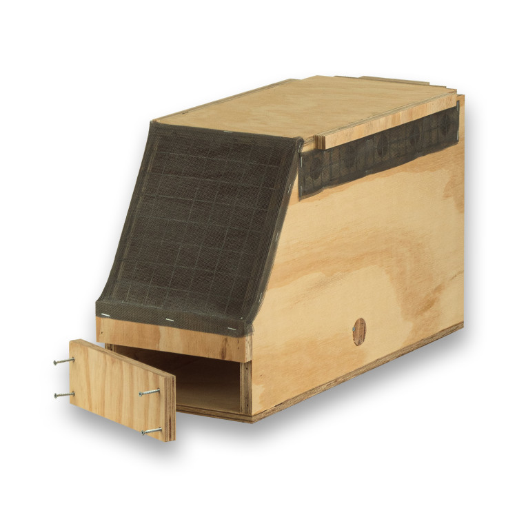 Air Export Calm 1 compartiment houten transportkooi voor Kaketoes