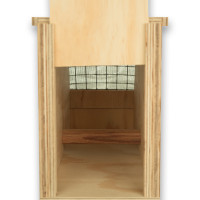 Air Export Calm 1 compartiment houten transportkooi voor Kaketoes