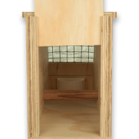 Air Export Calm 1 compartiment houten transportkooi voor Kaketoes