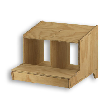 Classic 2-compartment wooden laying nest box for Chickens