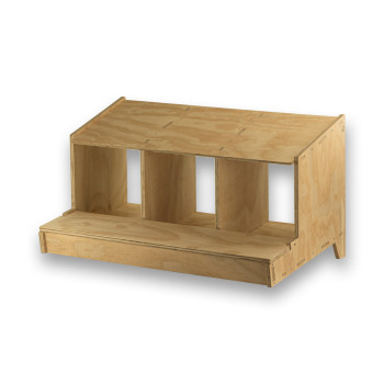 Classic houten legnest met 3 compartimenten voor Kippen