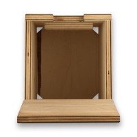 Außen-Nistkasten aus Holz für Steinkäuze